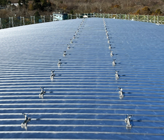 LONG BWB≪ロング・ビック・ウインド・バード≫体育館取付施工状況